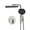 Brushed Nickel, variant on GT Shower Head Replacement Set, 360° Rotate 3-Spray Cylindrical Shower Head And 6-Spray Handheld with 59" Hose