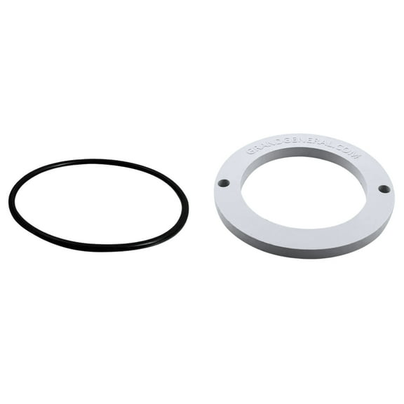 Grand General Thick Rubber Mounting Gasket  O-Ring Kit – 3-½" Dia (¼" Thick) – SKU 92496