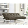 thumbnail image 5 of Hawthorne Collections Tufted Convertible Sleeper Sofa in Java, 5 of 6