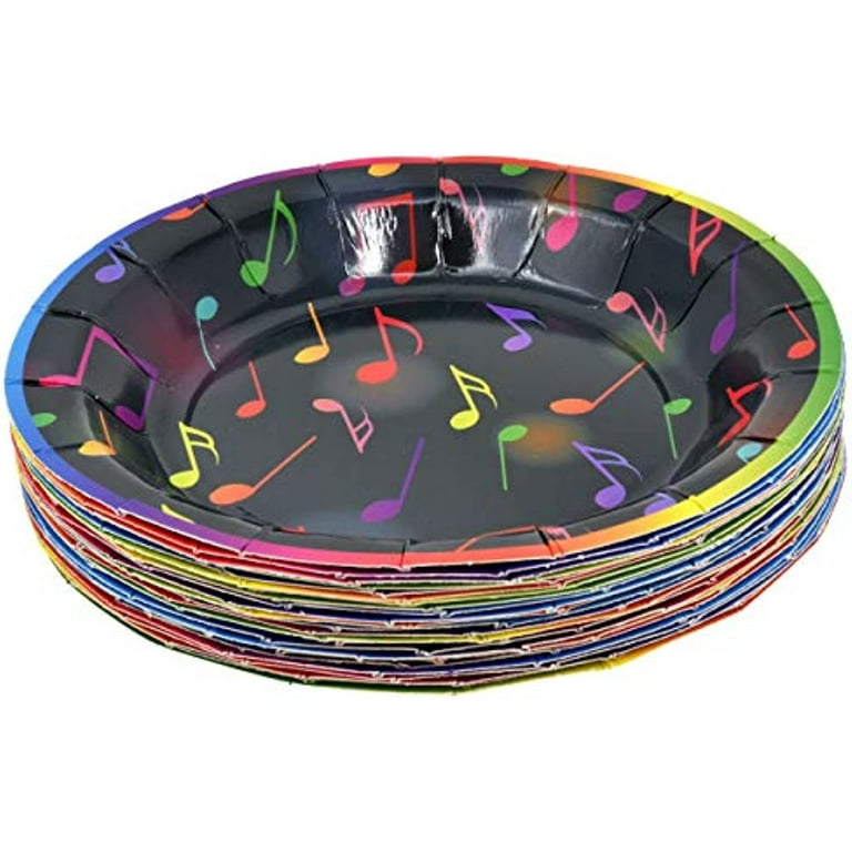 ASSORTED COLORS (24 COUNT) PAPER PLATES (PARTY/PARTY/PARTY) NOT  MICROWAVEABLE