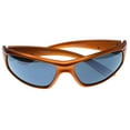thumbnail image 2 of Orange & Gray Colored Acrylic Sport-Sunglasses With Logo Accents #3924, 2 of 3