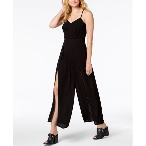 American Rag Juniors Adjustable Crisscross Jumpsuit Black S