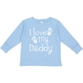 thumbnail image 3 of Inktastic I Love My Daddy Fathers Day Boys or Girls Long Sleeve Toddler T-Shirt, 3 of 5
