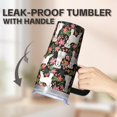 thumbnail image 5 of 20OZ Dog Pattern Hot Drink Tumbler with Handle Stainless Steel Double Wall Cup Unique Birthday Christmas Gifts for Dog Lovers Women Men Maintains Hot Drink Temperatures for Extended Periods, 5 of 6