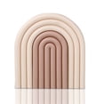 thumbnail image 5 of Inteprter Posavasos aislantes en forma de arcoíris, almohadillas para botellas, mantel individual antiescaldado reutilizable desmontable, accesorios de cafe beige 2piezas Inteprter CBP161645, 5 of 5