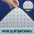 thumbnail image 6 of Buganda Memory Foam Bathroom Rugs, Absorbent Non-Slip Bath Mat for Bathroom, Soft Washable Bath Rug, 24"×36", Navy Blue, 6 of 9
