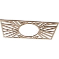 thumbnail image 2 of Ekena Millwork 24"W x 12"H x 8 7/8"ID x 1/4"T Hoover Wood Fretwork Pierced Ceiling Medallion, Red Oak, 2 of 3