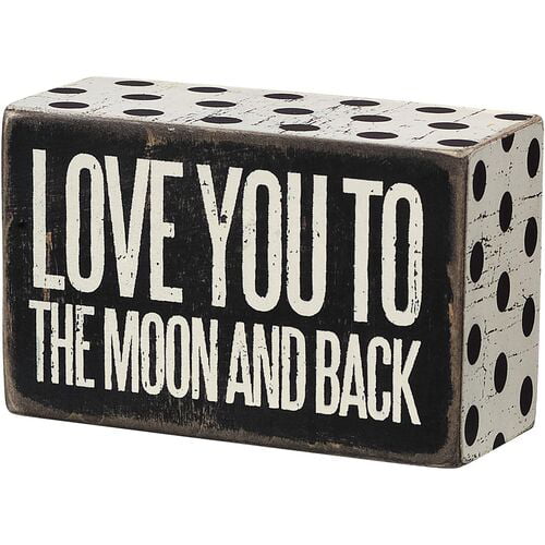 Love You Babe 3 x 3.5-Inch Primitives By Kathy Box Sign