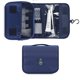 thumbnail image 3 of Bolsa de aseo colgante organizador de viaje de maquillaje cosmético para hombres y mujeres con gancho resistente, azul oscuro Ormromra ZFFLD225, 3 of 4