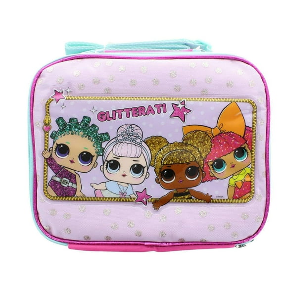 LOL Surprise! Glitterati Insulated Purple Lunch Tote w/ Shoulder Strap