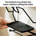 thumbnail image 4 of Rbaofujie Kitchen Storage Rack Pot Lid Organizer 3-Tier Pot Lid Rack for Cabinet Doors Walls No Drilling Required Stick-On Wall Door Mount Pot Lid Organizer for Kitchen Storage Kitchen Storage Rack, 4 of 6