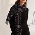 thumbnail image 7 of FAHXNVB Winter Scarf for Women Casual Long Print Tassel Shawl Wrap Soft Lightweight Thick Warm Fringed Scarves, 7 of 7