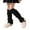 Black, variant on Hwmodou Toddler Socks Kids Leg Warmers Knitted Leg Warmers Loose Socks Knee High Leg Warmers For Girls Non- Socks,6-12 Y
