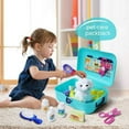 thumbnail image 5 of Rirool Kids Pet Grooming Playset - Pretend Dog Care Toy with Carrier Backpack, 16-Piece Vet Doctor Kit - Gift for Boys & Girls Ages 3-8, 5 of 8