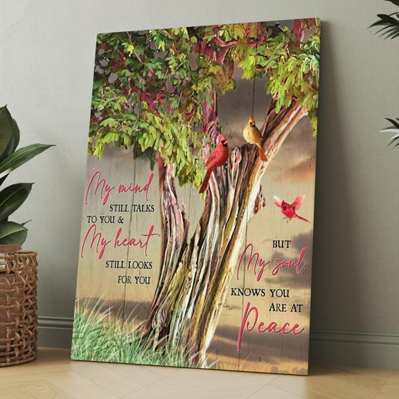 Bird with Bible Verse Vintage Framed Canvas Wall Art, Christian Wall Decor for Office Living Room Bed Room, Inspirational Religious Wall Decor Gift