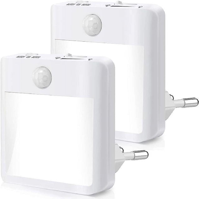 Night Light Outlet - Kids Night Light with Motion Sensor - Adjustable Brightness, LED Night Light (Warm/Cool White - Adjustable) - 2 Pack