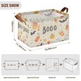 thumbnail image 7 of Yayeee Foldable Storage Basket for Shelves with Handles Waterproof Cloth Bins, Halloween Cute Pumpkins, 7 of 7