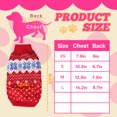 thumbnail image 2 of GASTROPOD Dog Clothes,Acrylic Dog Clothes for Small Dogs,Tightly Woven Puppy Clothes,Red,S, 2 of 7