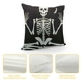 thumbnail image 4 of Shangniulu Skull Yoga Throw Pillow Covers Meditating Skeleton Square Pillowcases Cushion Cover for Room Sofa Chair Bed Home Decor, 4 of 5