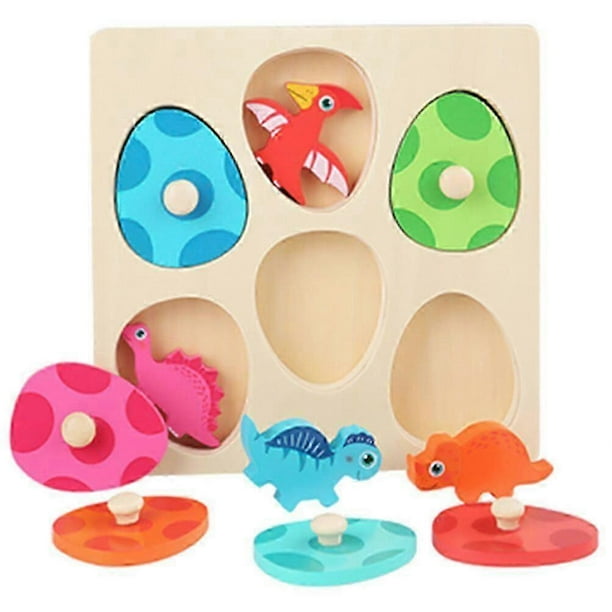 1 Set of Educational Jigsaw Toy Children Dinosaurs Jigsaw Plaything Easter Kids Toys