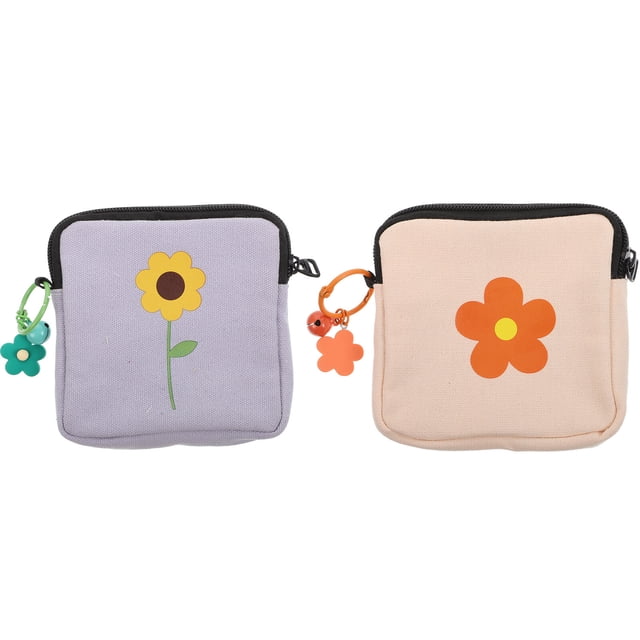 2 bolsas para guardar toallas sanitarias y compresas menstruales (colores surtidos)