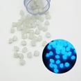 thumbnail image 2 of Glow In The Dark Diamond Shape Stones - Luminous Aquarium Gravel For Fish Tank Landscaping, Non-Toxic Blue Light Rocks, 2 of 2