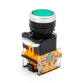 thumbnail image 1 of Interruptor de botón autoblocante, montaje de 22mm, bloqueo, parada de emergencia, resistente al agua, encendido y apagado (verde), 1 of 6