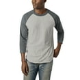 thumbnail image 1 of Ma Croix Mens Dual Blend Baseball Raglan 3/4 Sleeve Jersey T Shirt, 1 of 6
