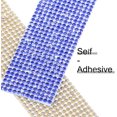 thumbnail image 3 of Royal Blue-1.06 Inch x 3 Yards-Self Adhesive Rhinestone Strips Diamond Bling Crystal Ribbon Sticker Wrap for Craft Jewel Tape Roll with 2 mm Rhinestones for DIY Car Phone Christmas Decoration (Silver, 3 of 7