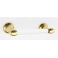 thumbnail image 2 of Alno A7362-SB Royale Modern Acrylic 6-1/4" Wide Double Post Toilet Paper Holder - Brass, 2 of 6