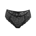 thumbnail image 2 of Lava Women Lace Underwear Invisible Seamless Hipster Panties Sexy Breathable Bikini Briefs Black, M, 2 of 10