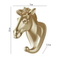 thumbnail image 3 of CSChome Animal Head Shape Wall Mounted Punch Free Non Slip Hook Multi Purpose Clothes Hat Towel and Key Hanger, 3 of 7