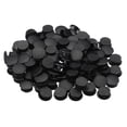 thumbnail image 1 of Unique Bargains Plastic Button Charm, 12 x 10mm Dia Button Accessories, Black 100 Pack, 1 of 4