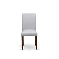 thumbnail image 3 of Sillas de comedor East West Furniture ABP8T05 Abbott Parson, acolchadas en tela de lino gris, juego de 2, 3 of 8