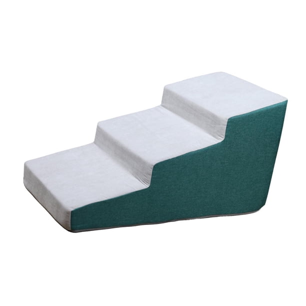 Escaleras para perros, rampa para cama, escalera de 3 escalones, estable, fácil de limpiar y mantener, escalones para mascotas, accesorios para perros Verde