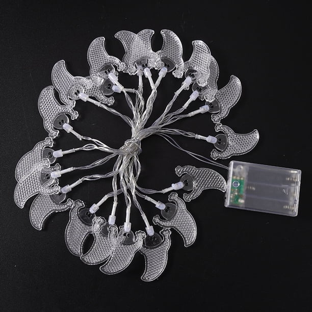 Cadena de luces 3D 10/20 LED para decoración de fiestas de interior y exterior (fantasma B) Sywqhk Libre de BPA