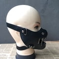 thumbnail image 3 of Máscara de media cara Airsoft YONGSHENG Monster Demon Evil Kabuki Samurai Hannya Oni negro 26*19*4cm, 3 of 4
