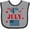 Heather and Black, variant on Inktastic The 4th of July- Boys or Girls Baby Bib