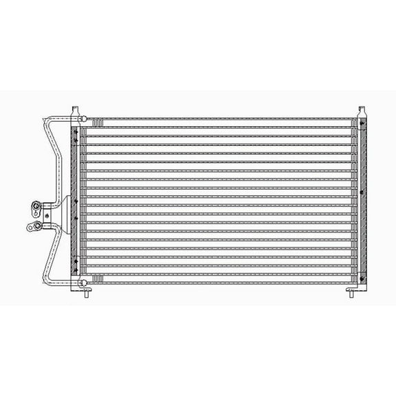 A/C Condenser Fits 1995 Nissan Sentra