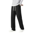 thumbnail image 1 of Zszcpp High Waisted Pants Mens Spring Thin Straight Solid Colour Versatile Solid Loose Trousers Casual Trouser, 1 of 6