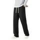 thumbnail image 1 of Pantalones rectos holgados informales para hombre - Finos para primavera/verano, color liso, poliéster - Lavables a máquina, XS-XXL, cintura 67-87 cm, 1 of 6