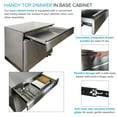thumbnail image 4 of Transolid OBC6424 Outdoor Kitchen 64-in x 24-in x 37-in Double Base Cabinet, Stainless Steel, 4 of 5