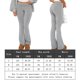 thumbnail image 2 of Pantalones de campana para mujer Leggings casuales con corte de bota Pantalones de chándal ajustados Kuymtek Gris claro T L para Mujer, 2 of 9