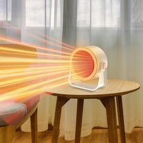 Nkmbld Electric Space Heater, Smart Desktop Heater Household Energy-Saving Shaking Head Heater with Adjustable Thermostat and Overheat Protection