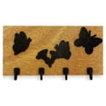 thumbnail image 1 of Porta Llaves Colsa Madera Natural Mariposas Y Flor Elegante, 1 of 3