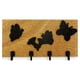 thumbnail image 1 of Porta Llaves Colsa Madera Natural Mariposas Y Flor Elegante, 1 of 3