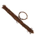 thumbnail image 3 of Light Brown Rattan Wreath Frame for Decor Classic Shaped DIY Craft Accessory 12.5 Inches, 3 of 5