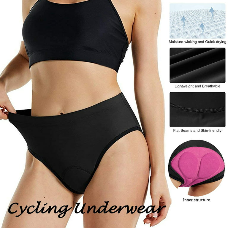 YOHOME Women's Gel Padded Cycling Underwear Bike Sports Gel Underpants