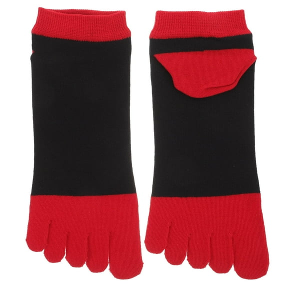 MLINS 1 Pair of Breathable Toe Socks Full Toe Short Socks Comfortable Toe Socks Toe Separate Socks