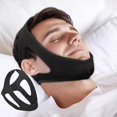 thumbnail image 1 of Anti snoring chin strap, stop snoring chin strap snoring device, professional breathable anti snoring device adjustable snoring strap for men and wome, 1 of 5